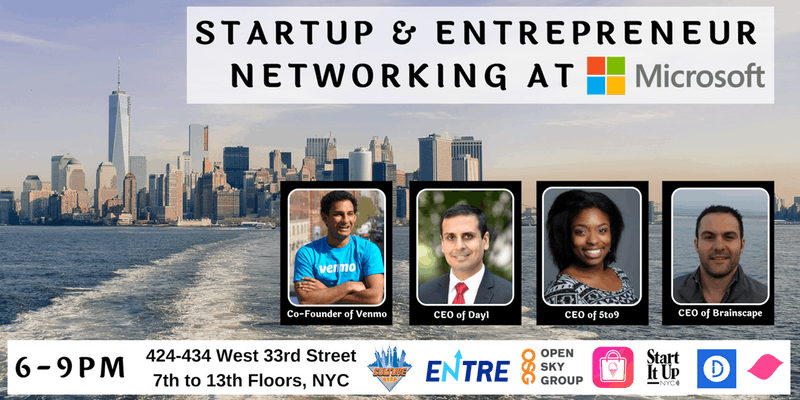 Join us at <a href="/MicrosoftNY/">Microsoft New York</a> on December 12 for this exciting event with amazing speakers, including <a href="/Venmo/">Venmo</a> Co-Founder Iqram Magdon-Ismail and <a href="/Brainscape/">Brainscape</a> Founder <a href="/acohenNY/">Andrew Cohen</a>

RSVP:
eventbrite.com/e/startup-and-…

#startitup #startup #entrepreneur #entrepreneurship #startups <a href="/Microsoft/">Microsoft</a> #nyc