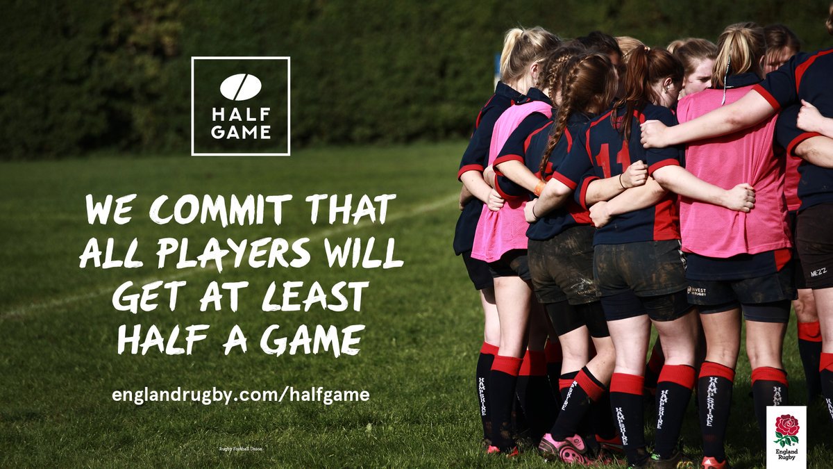 We are commited to develop every player in our squad and fully buy in to the half game rule!