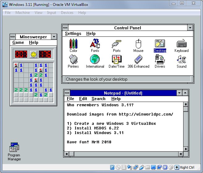 ebacomputing's tweet image. Who remembers Windows 3.11? It's beautiful - so many memories ... :)