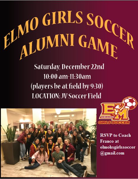 We hope to get a good alumni turn out to play a friendly game against our current varsity team and hopefully have a little potluck to follow.Pass this on to any additional alumni of the program.If you’re interested and able to attend please RSVP to this email