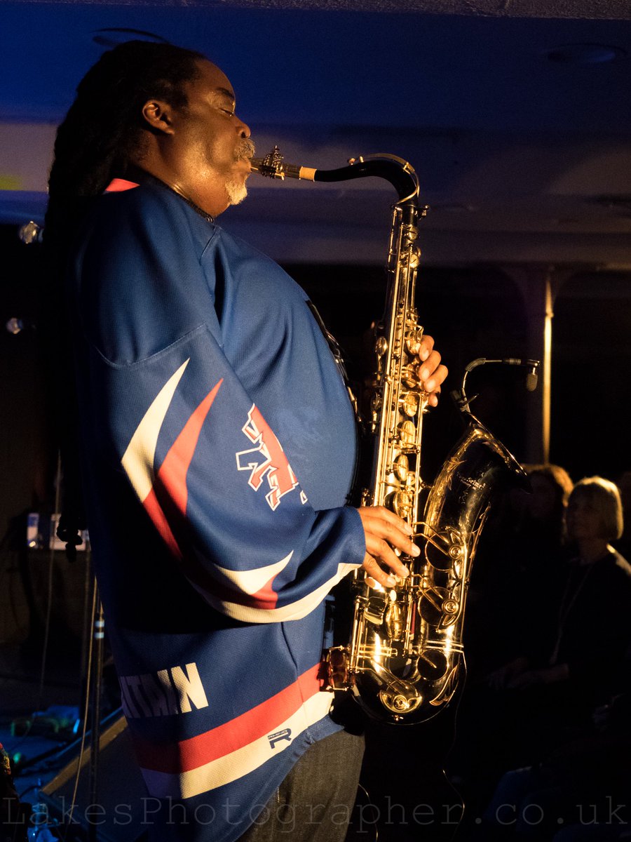 Courtney Pine and Omar at <a href="/BACKendal/">Brewery Arts</a>. More photos at Facebook.com/lakesphotograp… #kendal #livemusic #jazz  #blacknotesfromthedeep #music #concert #concertphotography <a href="/CourtneyPine1/">Courtney Pine</a> <a href="/omarlyefookMBE/">Omar lyefook MBE</a>