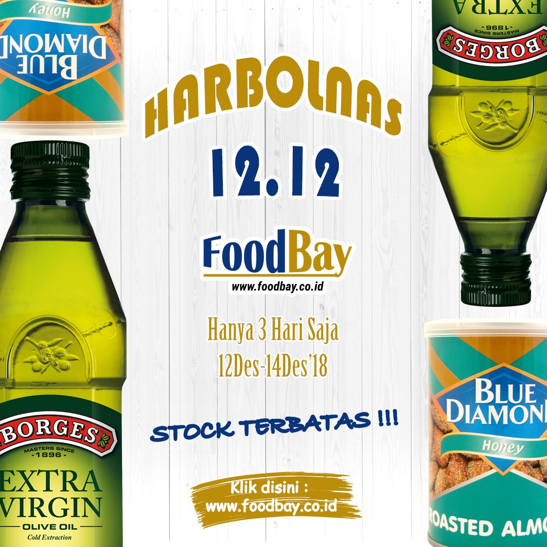 FoodbayIndo's tweet photo. KLik disini : https://t.co/sWkhp6Ay7a
Selamat berbelanja...
#harbolnas #promo #diskon #discount #promotion #belanjamurah #foodbay #foodie #food #happy #instagood #jakarta #harbolnas2018 #shop #jualmurah #foodporn #healthy #oliveoil #instafood #olshop #onlineshop #diskonbesar #fff https://t.co/plPfXJCqw7