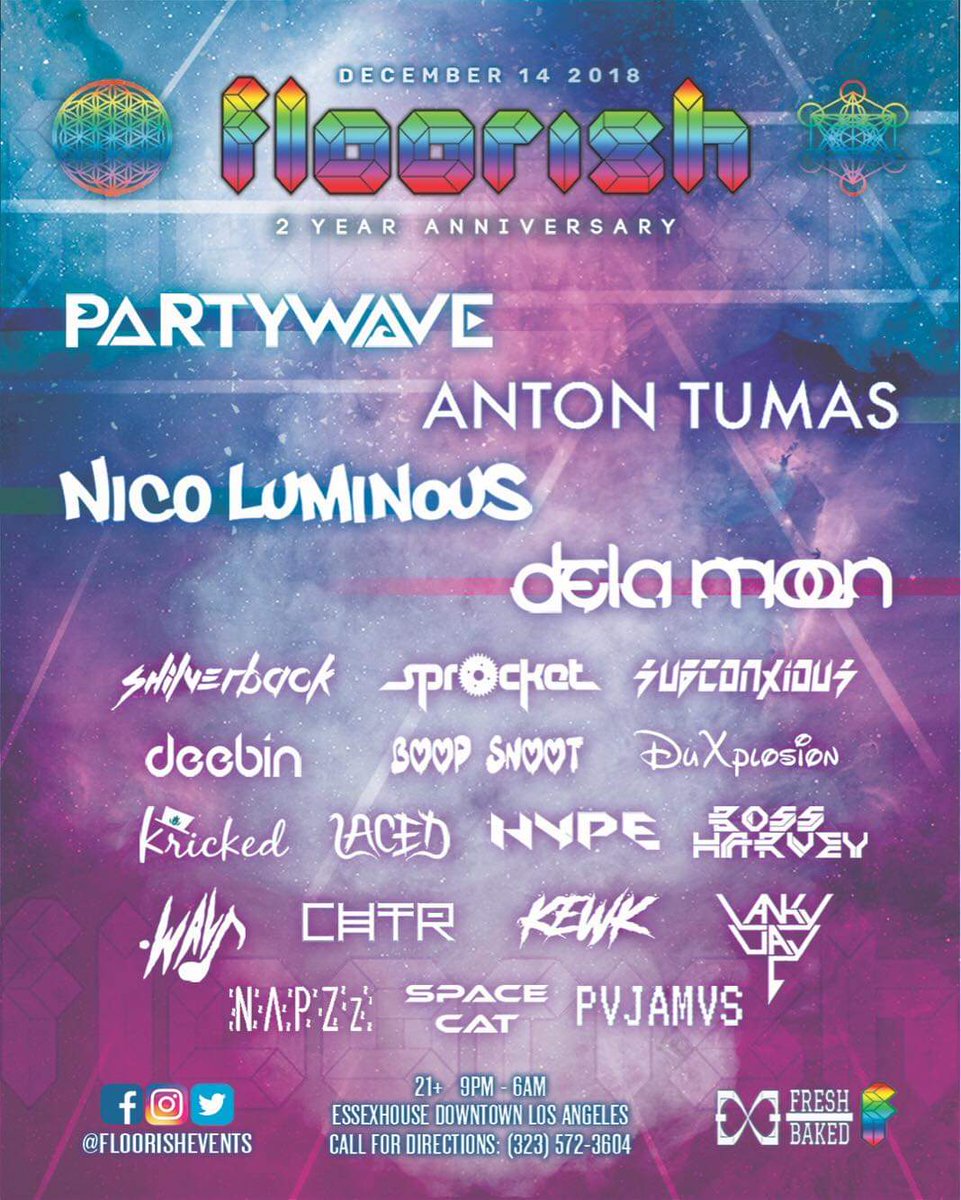 EEdjcrew's tweet image. 🔥FLOORISH 2 Year Anniversary 🔥 Partywave | Anton Tumas | Nico Luminous | Dela Moon.... - mailchi.mp/f9f9bf124896/e…