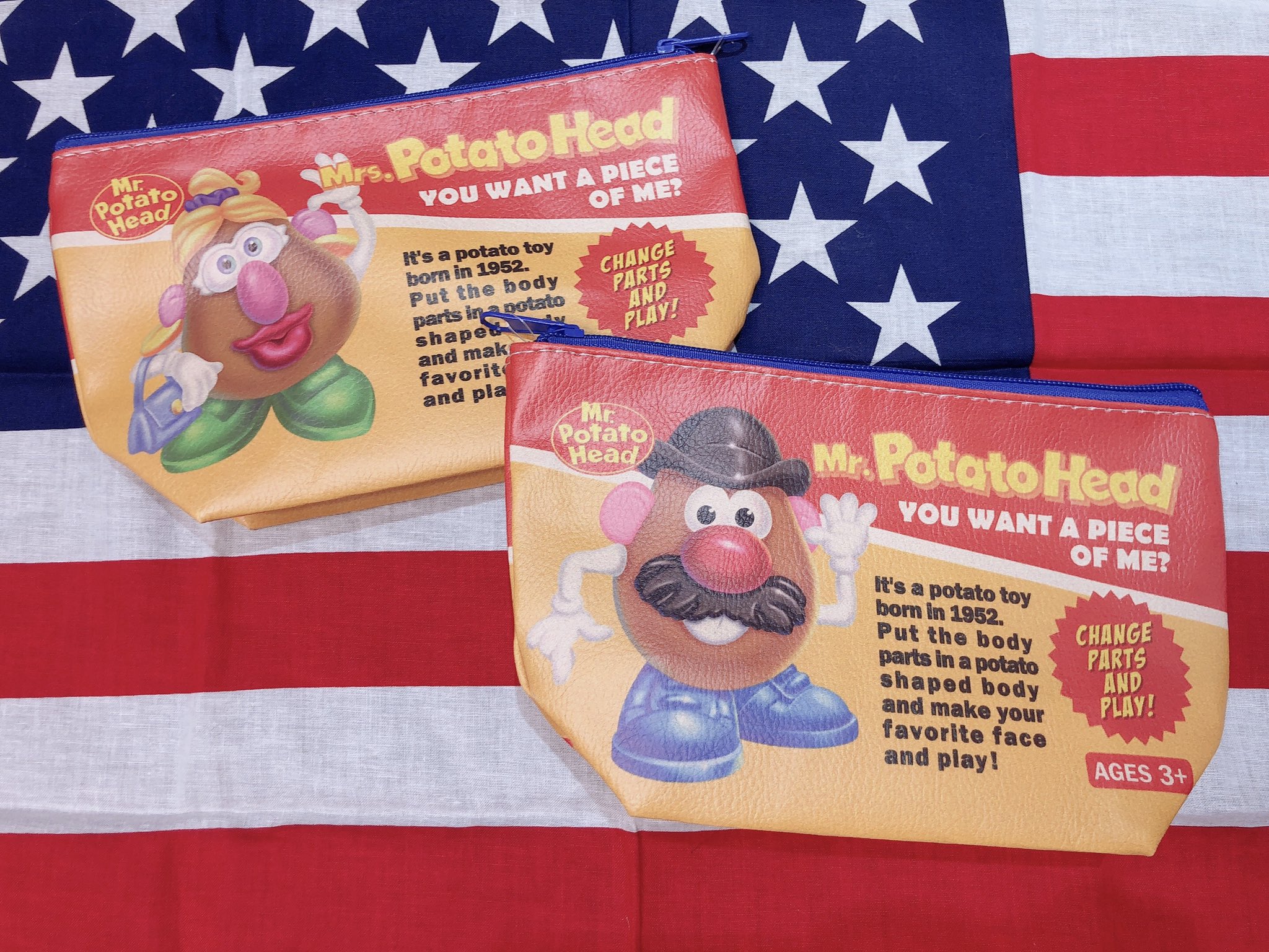 تويتر サンキューマート静岡東急スクエア店 على تويتر 商品紹介 Mr ポテトヘッド サンキューマート 映画 トイ ストーリー でもお馴染みのポテトヘッドとのコラボアイテムに新デザインのポーチ2種類が登場 W アメリカンレトロな