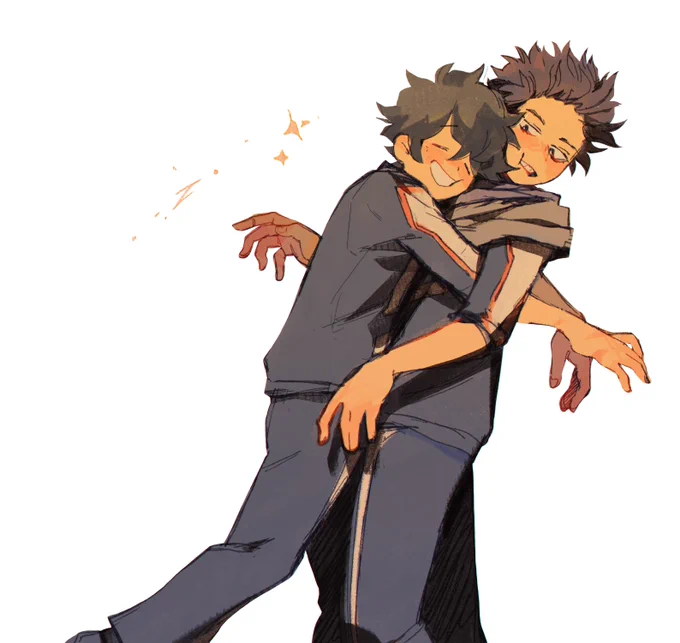 support group for shinsou and todoroki: absolutely wrecked by friendship/deku hugs #bnha 
