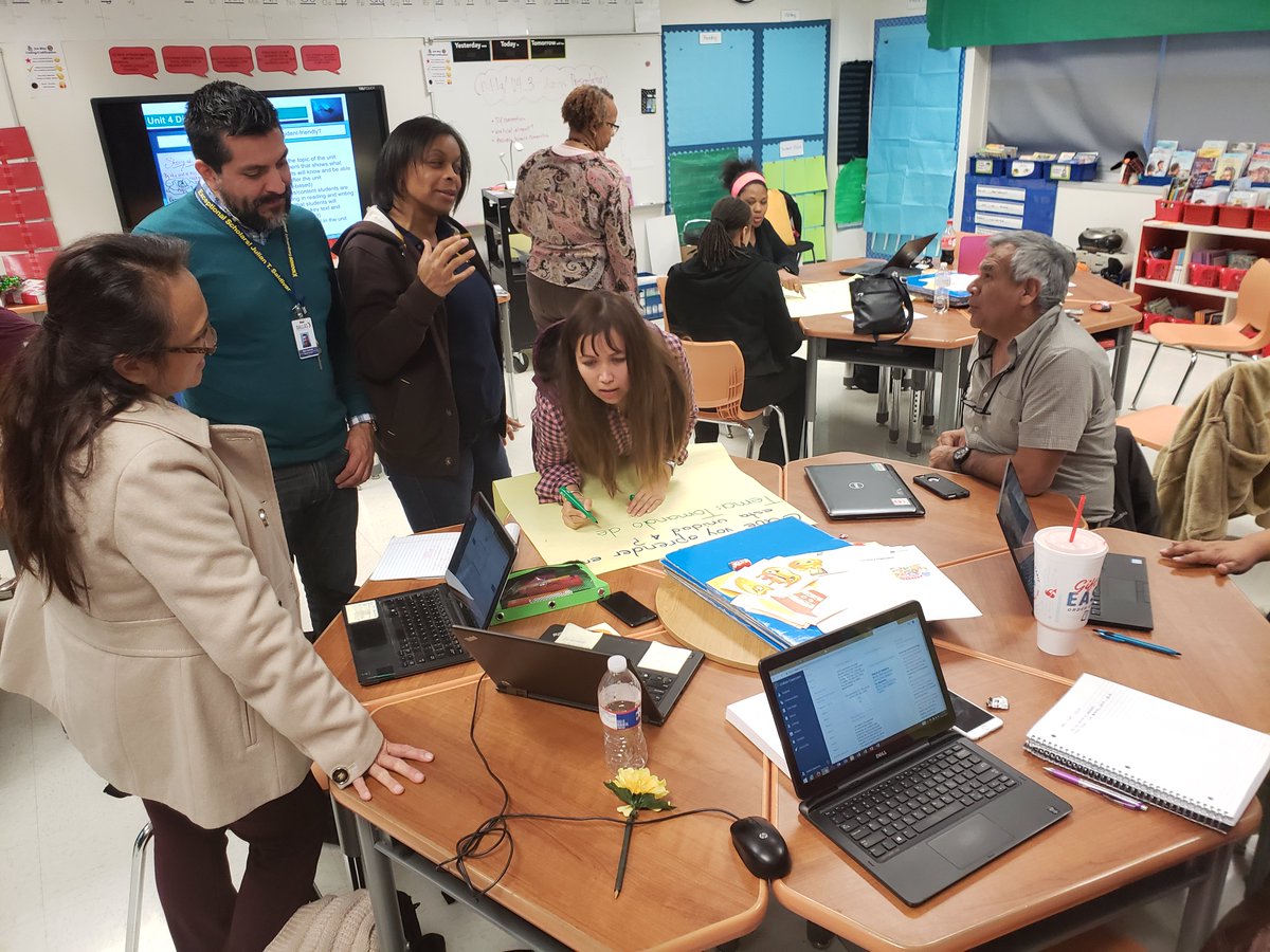 DallasReads's tweet photo. This amazing group of third and fourth grade teachers are digging deeply into the curriculum to tell the story of Unit 4. #RLASWAG https://t.co/ZQAsmR0UiA