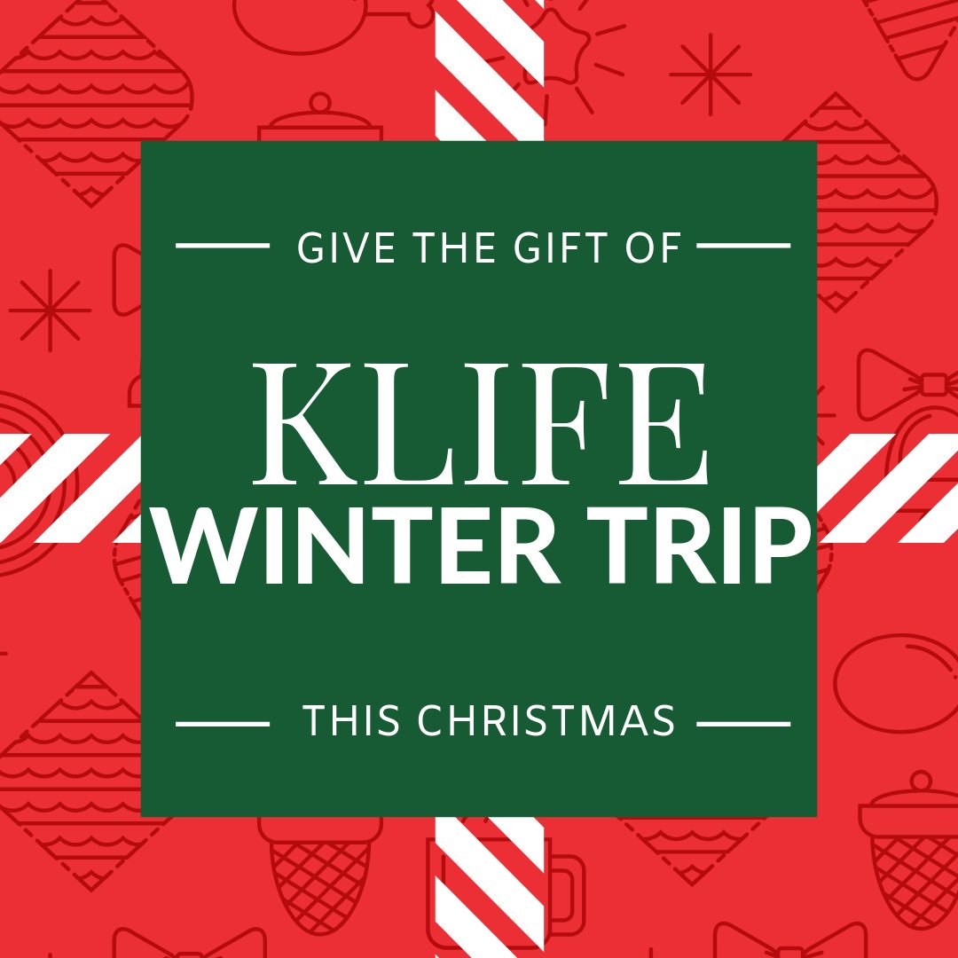 ColumbiaKLife's tweet photo. KLIFE Winter Trip!!! We’re so excited!!! Follow this link (https://t.co/Xi3QEXaIY6) for details. 
- HS 2 Day Winter Trip to KC
- January 19-20, 2019
- Snow Creek, Top Golf, Main Event, &amp; more
Put it on your Christmas list. Ask Santa. Tell your friends. It’s gonna be a blast! https://t.co/TOpCNhkNaV
