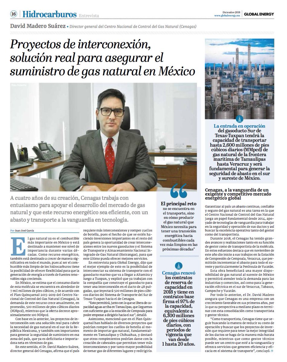 GlobalEnergyMEX's tweet photo. Global Energy México, Edición 126, Año 10

https://t.co/dbuR0yTvs8

#NuevaEdición #Anuario2018 #TransformaciónPemex #AMLO #EnergíasRenovables #Petroleras #Hidrocarburos #Electricidad #Refinación #Gas #Petróleo #EficienciaEnergética #Combustibles #GEnergy_nuevaedición https://t.co/AmCG4sct63