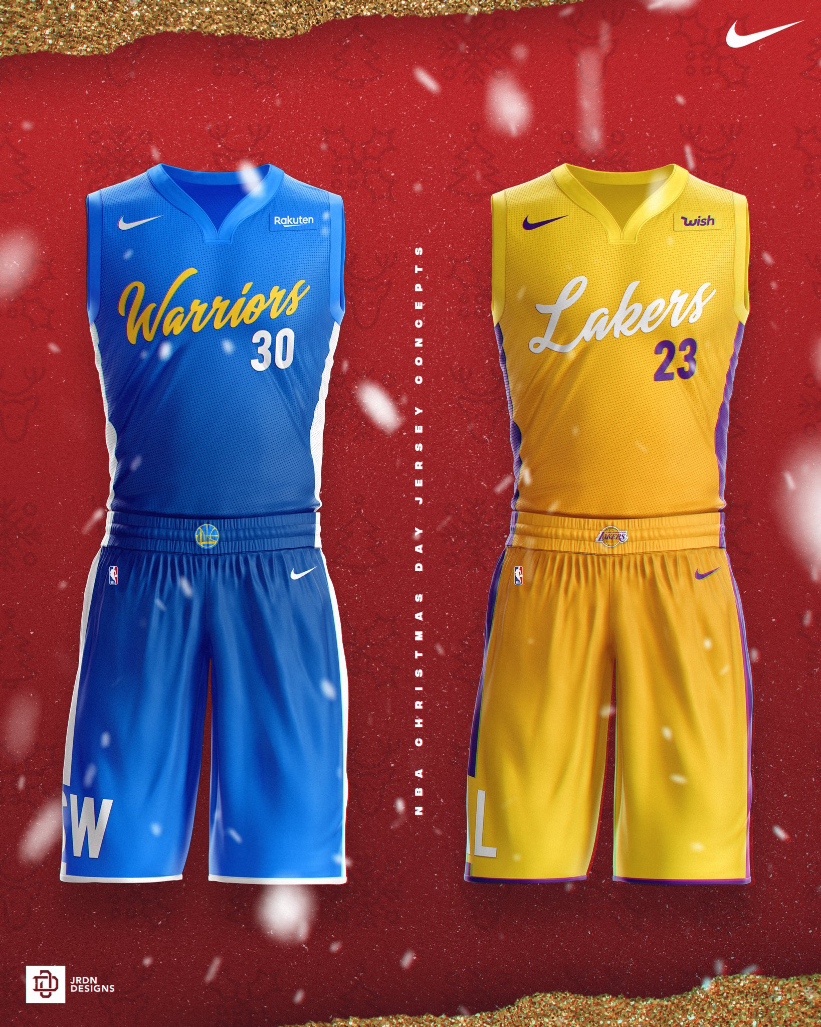 2018 NBA Christmas Day Jersey Concepts on Behance  Basketball t shirt  designs, Basketball uniforms design, Sports jersey design