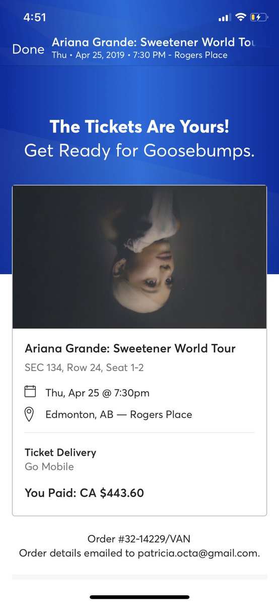 AndreeaSimmer's tweet photo. @ArianaGrande I’m ready booo https://t.co/au7dNaPXxN