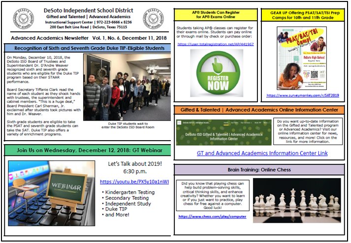 DeSoto ISD Advanced Academics tweet media