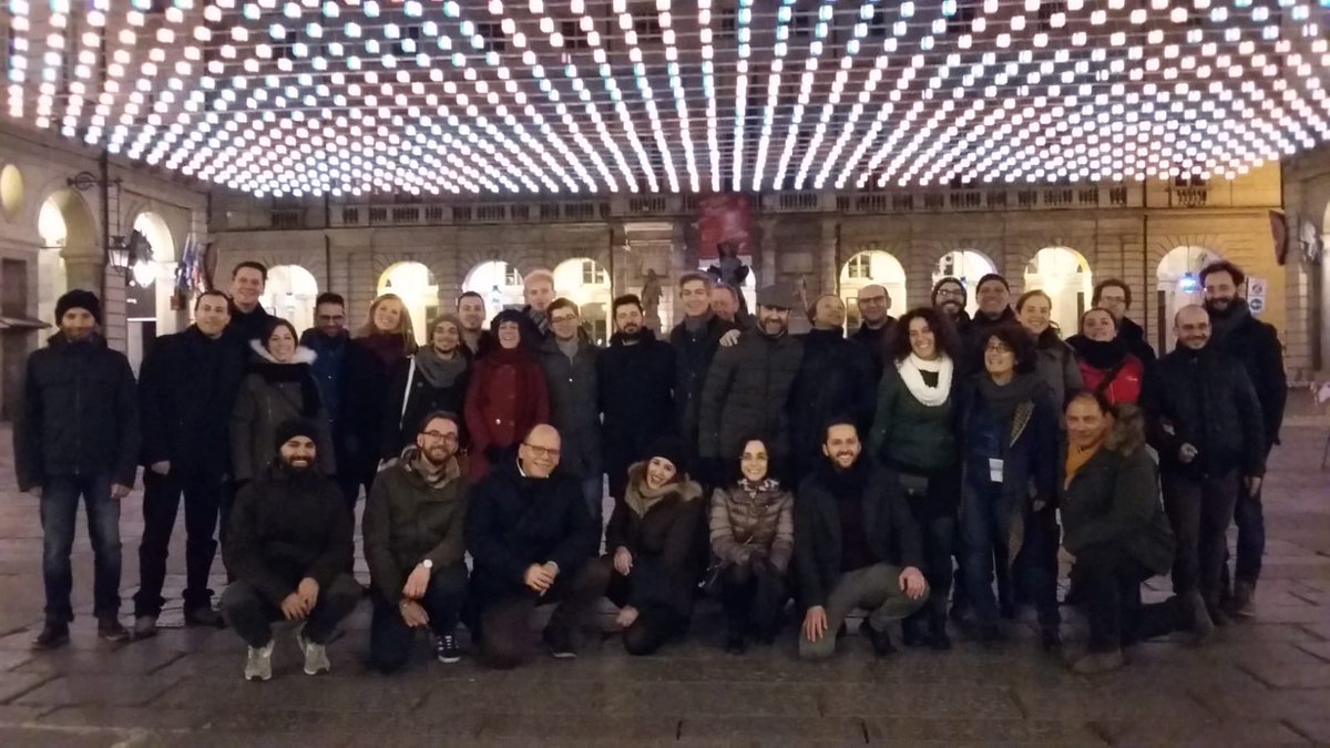 DH_FBK's tweet photo. Visiting #lucidartista in #Turin after the social dinner #CLiCit2018 @vivi_patti @tommaso_caselli @ItaliaNLP_Lab @fbk_mt https://t.co/08GA5h2pZs