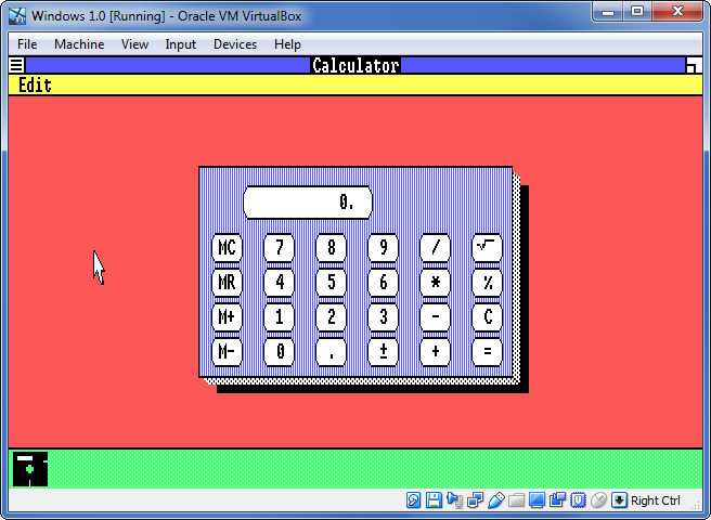 ebacomputing's tweet image. I bet you've never seen this before - Windows *1.0* running on Oracle VirtualBox. It took a while, but boy, was it worth it!!