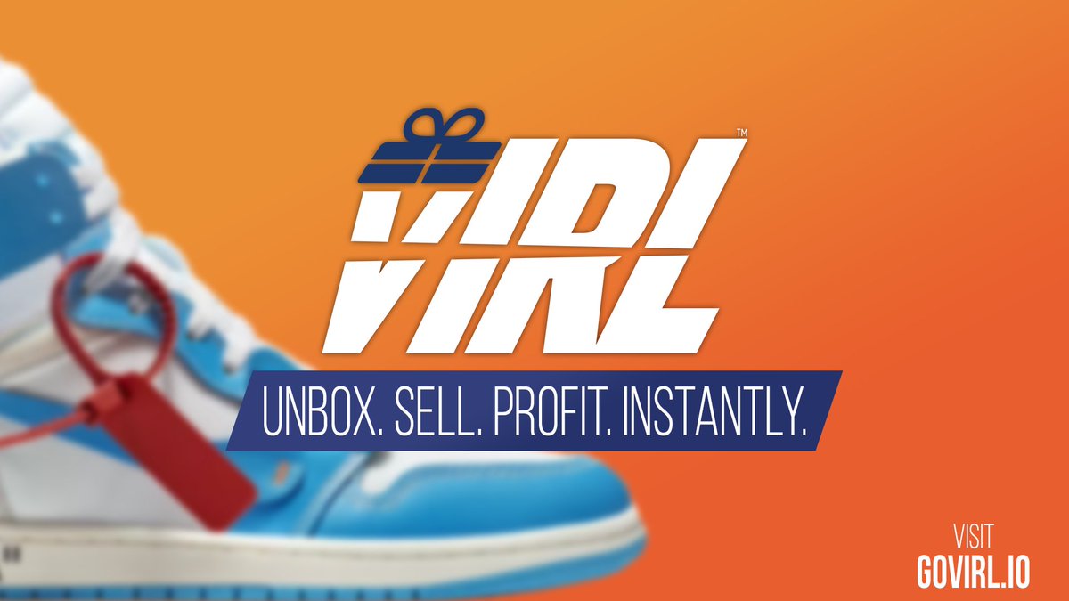 GO_vIRL's tweet photo. vIRLs are now live! A vIRL (pronounced “viral”) is a virtual item you can exchange for real world merchandise like sneakers, apparel, and electronics. vIRLs are guaranteed 100% authentic. Unbox, sell and swap online  -  in seconds. Learn more at https://t.co/jhtweuhhWA! #GONEvIRL https://t.co/lUiepEKWBz
