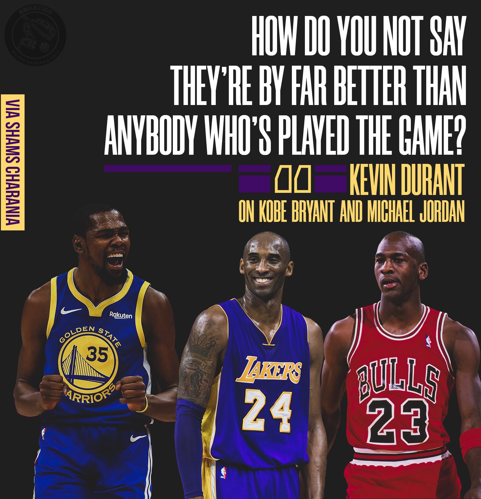 Lakers: Kevin Durant says Michael Jordan, Kobe Bryant are the