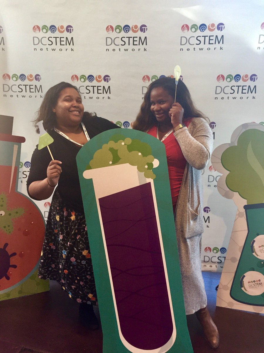 AllnSTEM's tweet photo. Thanks to our #STEM teacher leaders and the fantastic @Angela_Educates we had a STEMtastic photobooth at the #DCSTEMSummit #engineeringchallenge #TeamWorkMakesTheDreamWork https://t.co/maGpcon7D3