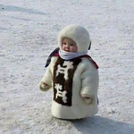 リアル雪だるま!雪国の防寒着が可愛い!