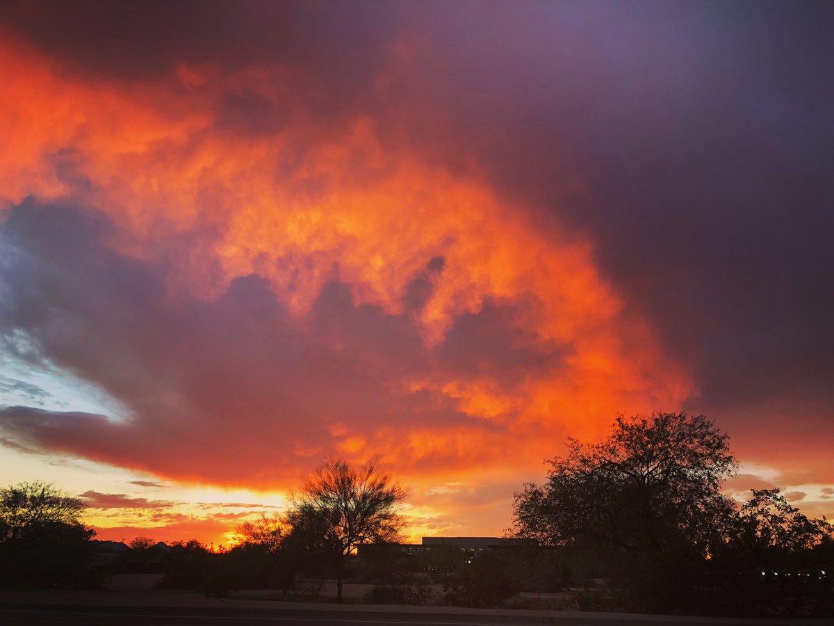 The sky was on 🔥 tonight. 🌅 #myphx #az365