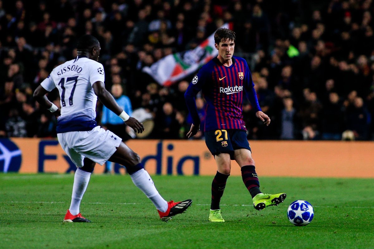 Juan #Miranda, classe 2000 al debutto in #UCL 🏆✔️ "Continuerò a lavorare col #BarçaB per quando arriveranno questi momenti" #BarçaTottenham