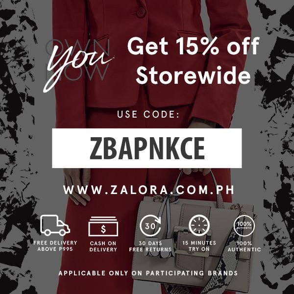 mycodeinzalora's tweet photo. Zalora PH Purchase Voucher Code:
ZBAPNKCE for 15% OFF #zalora #zaloraph #voucher #coupon #discount #code https://t.co/fY0fva2JDP