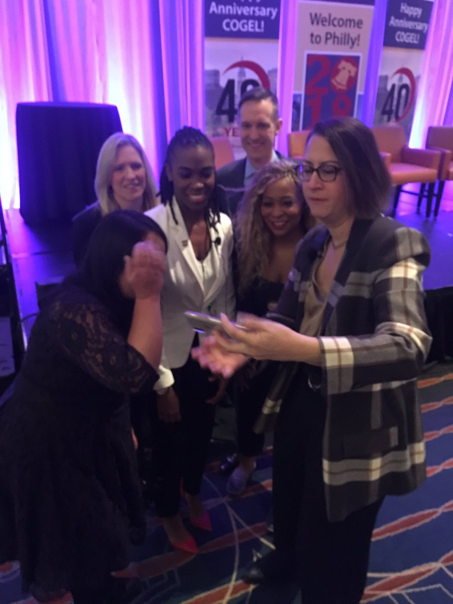 darrinesq's tweet photo. #cogelinfo #COGEL2018 so proud of my dear friend #AdamaIwu and all of the fierce leaders who are bringing inclusion, equality and equity to state governments! #wesleybizzell https://t.co/VfN5KWYpaz