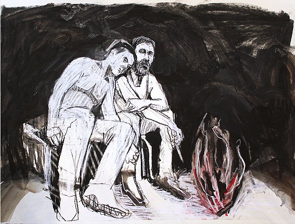 LowensteinsAustralia on Twitter: &quot;&#39;By the Fire&#39;, by Todd Fuller, from &#39;Convicts and Queens: a passionate history of Australia&#39;, the artist&#39;s solo exhibition on recent work, which &#39;reimagines a selection of Queer Australian