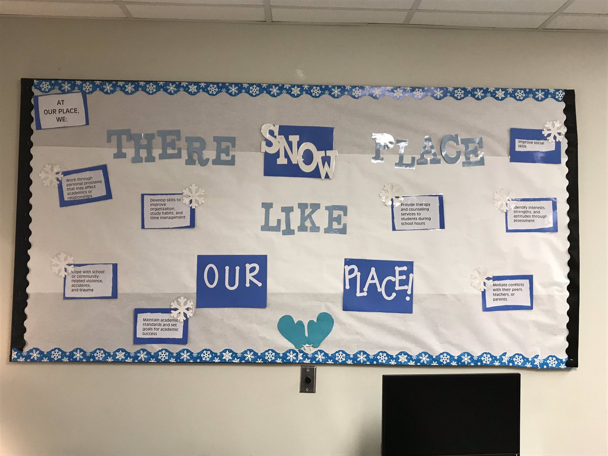 MiddletonRonika's tweet photo. Precious Daugherty has been an awesome addition to the guidance department at BTMS! She created this fall and winter bulletin board to share healthy habits for our students and to increase awareness of our role as School Counselors. #FMSD12Days #BTMSTECHIES https://t.co/LargzhgVI6