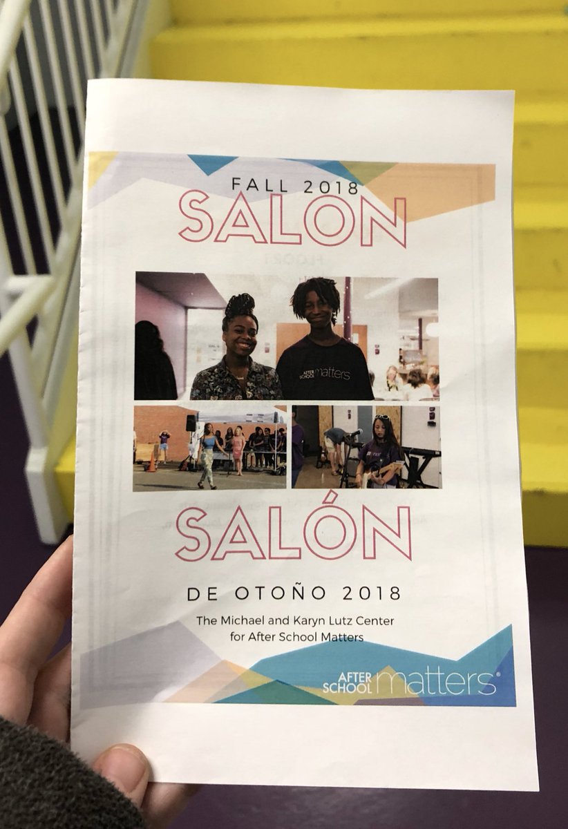 Caitlinosaurus5's tweet photo. So proud of all my kiddos who participated in this semester of #AfterSchoolMatters programs and had their #FallSalon tonight! GREAT JOB!!! https://t.co/NaNVyWxP6s