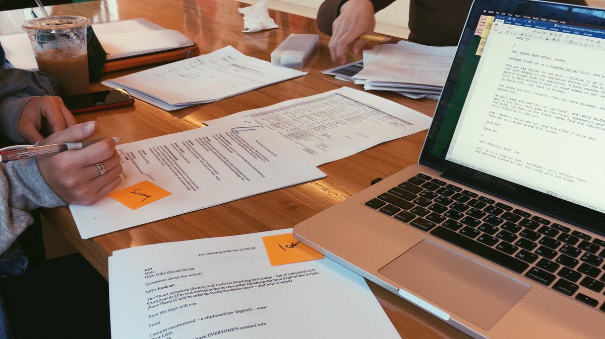 isaGrassi's tweet image. successful first meeting for a film im ADing for next month. stoked to be part of this production!