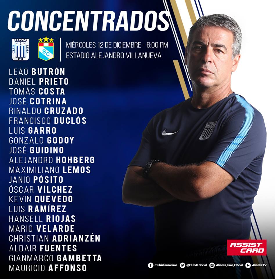 manoeldjalma's tweet photo. Estos son los convocados por el profesor @BengoecheaPJ para el duelo de mañana entre @ClubALoficial y @ClubSCristal 
@PrensaElamague https://t.co/MgbRBxzTM0