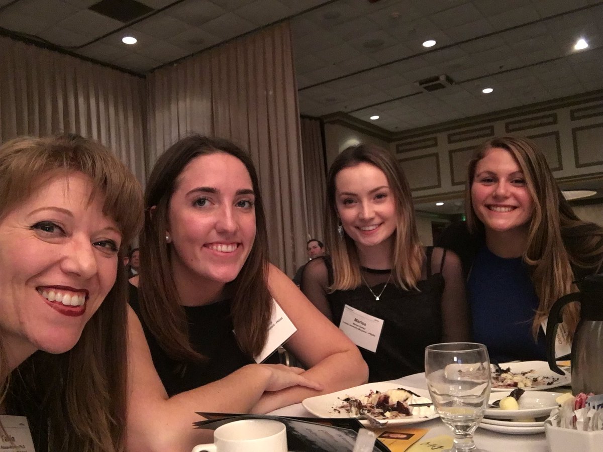 LUMD_PRSSA's tweet photo. Our faculty advisor, Dr. Rosas-Moreno,  Ph.D., won Educator of the Year! We are so grateful for all that she does to support us and public relations students at Loyola! #bim18 https://t.co/ZjLK0uAY0v