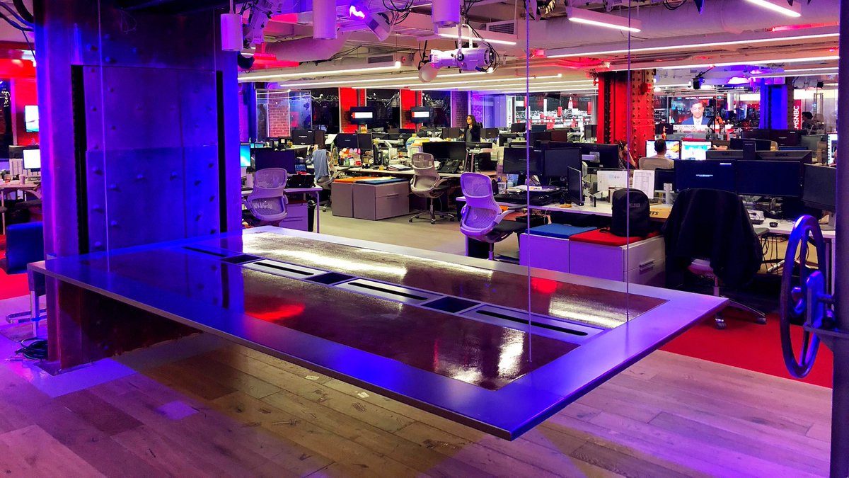 Jesse North On Twitter Setting Up For Mirror Blue Night In The Nbc Newsroom
