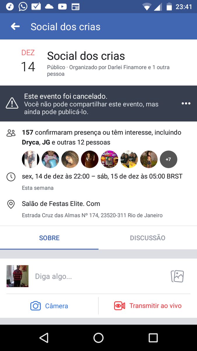 SocialCria's tweet photo. Alo galera, invadiram o face do amigo e excluiram o evento, mas o evento vai rola normal, a inveja e foda as vzs https://t.co/xxcbp5UORp