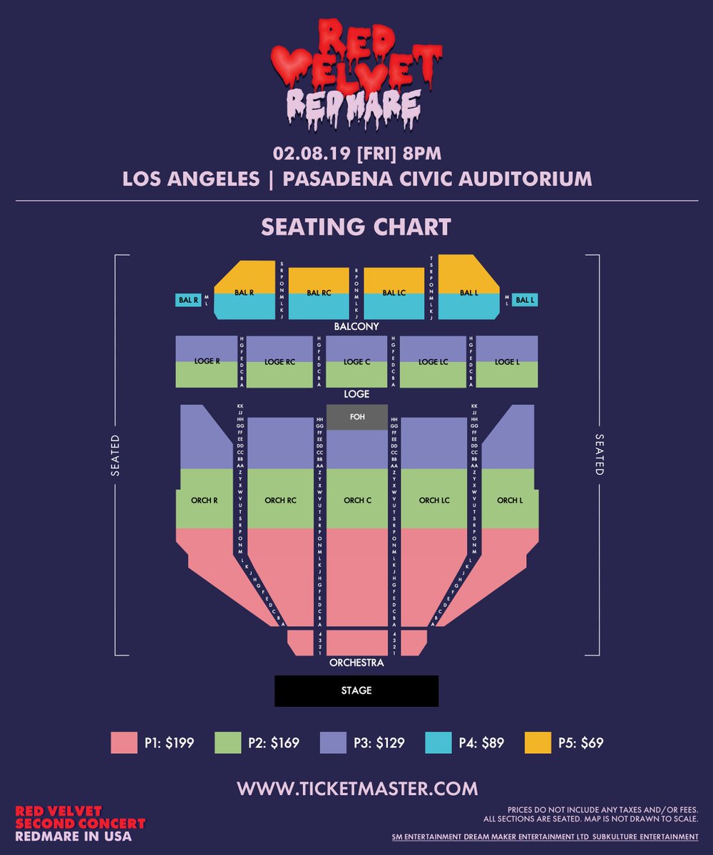 Pasadena Civic Center Seating Chart