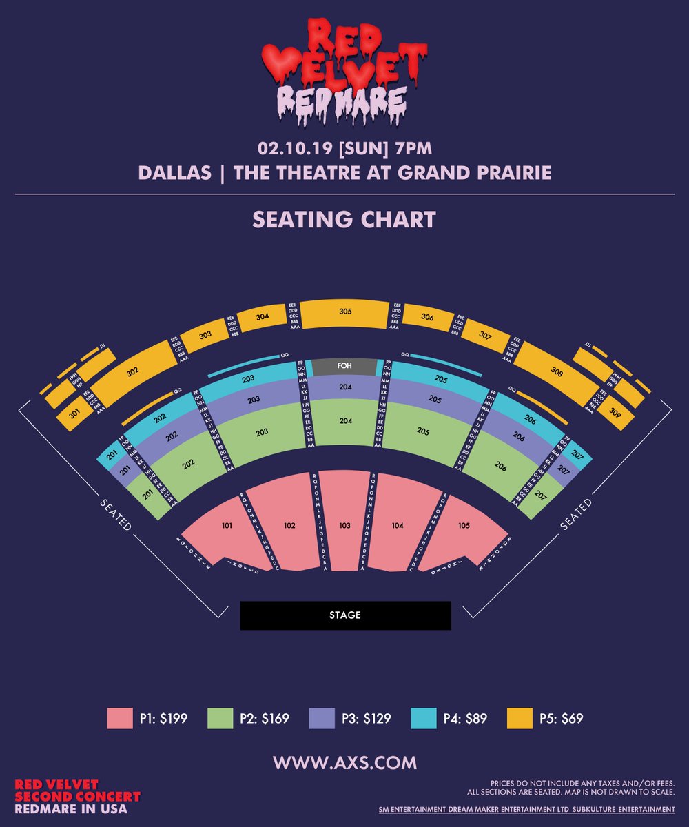 Grand Prairie Theater Seating Chart