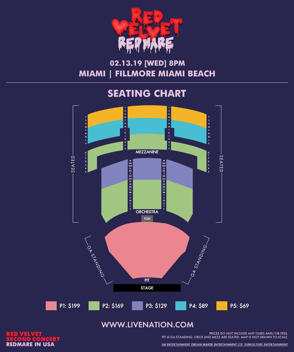 Fillmore Miami Beach Seating Chart