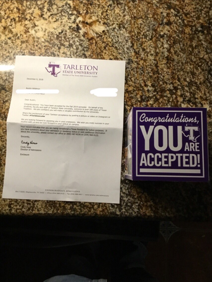 austin_wildman's tweet image. The Poo say: I’ve been accepted! #tarletoncube