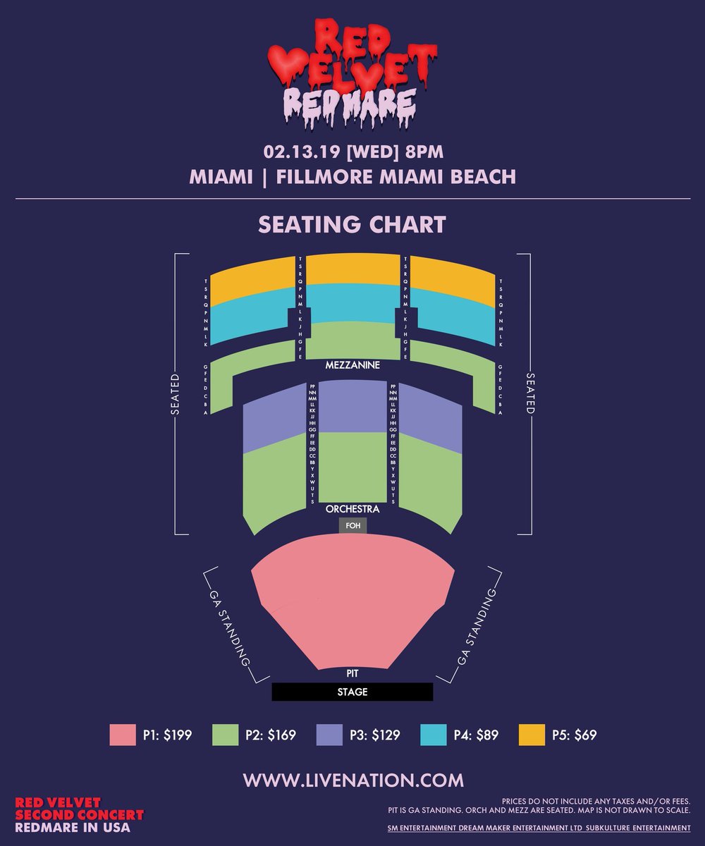 Fillmore Theater Miami Seating Chart