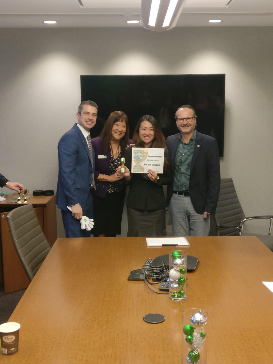 Celebrating our Champions.....Congratulations Shirley and the rest of the Station Square team. #Well_Done <a href="/maehpowell/">Mae Powell</a> <a href="/BruceGray_TD/">Bruce Gray</a> <a href="/SunnyChahal_TD/">Sunny Chahal</a> <a href="/ShirleyCheTD/">Shirley Che</a>
