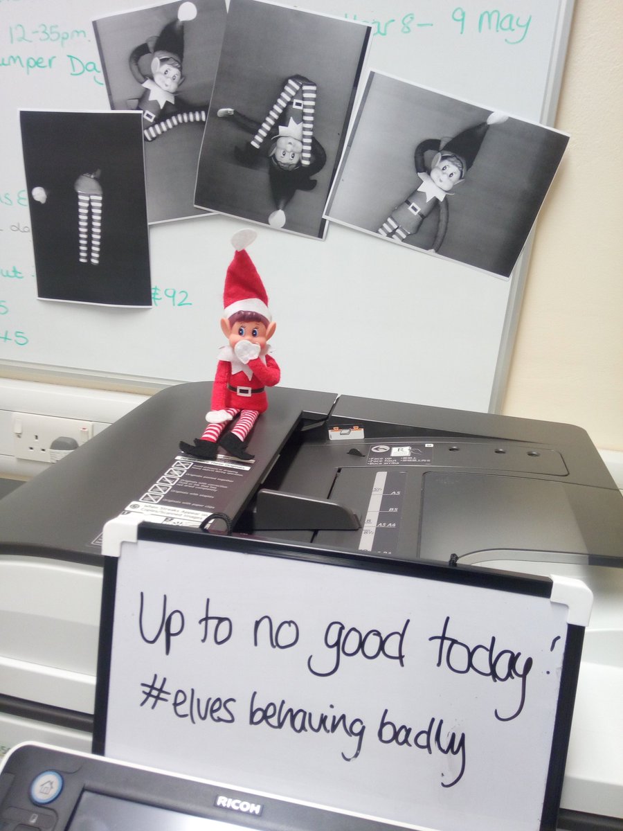 The @BurtonBorough business office elf has been very naughty today! #elvesbehavingbadly #wearebbs 🐟🐟🐟