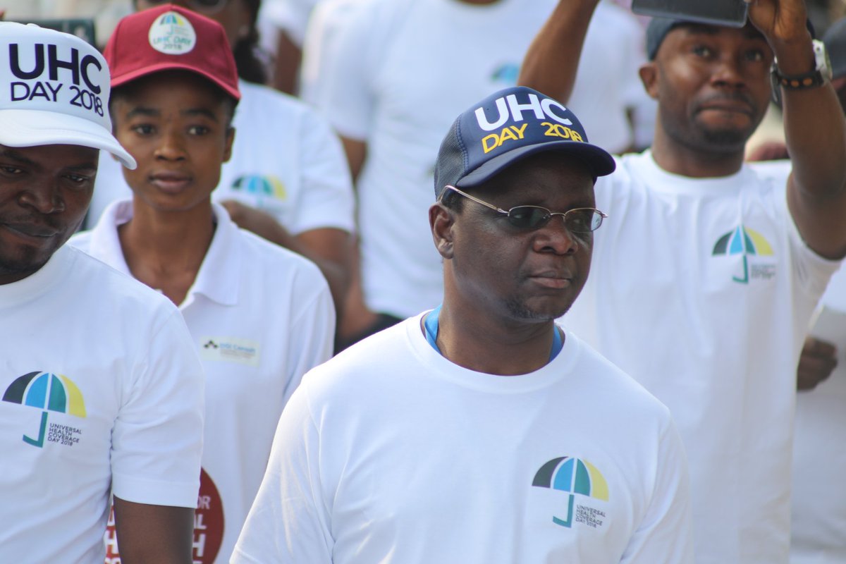WHONigeria's tweet photo. #HappeningNow: #UHCDay2018 commemorative Walk.

#HealthForAll 
#healthsystems 
#UHC 
#UHCDay https://t.co/xi23RQOqJ7