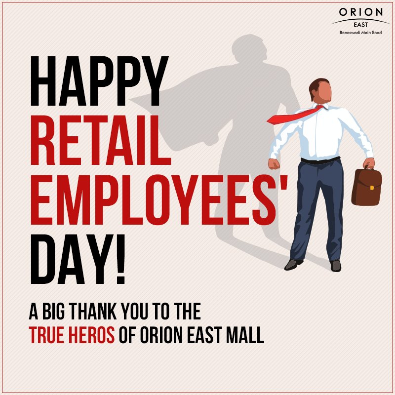 OrionMalls's tweet photo. To all Retail Superstars who work hard to make our experience better everyday, Thank you! 😊

Happy Retail Employees' Day! 😎

#RetailEmployeesDay #OrionMalls #OrionEastMall #OrionMall #Retail #Shopping #Cinema #Food https://t.co/p6TWt1hf1N