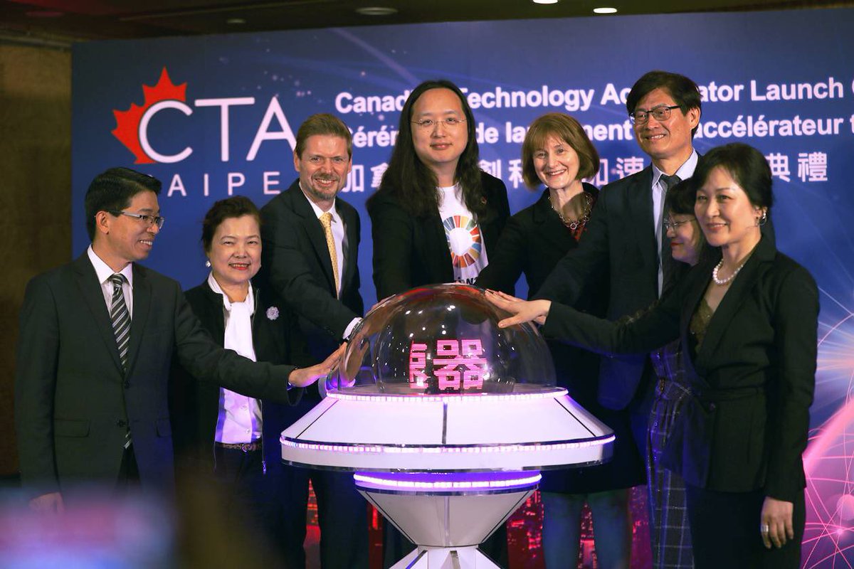 CTA Taipei officially launched.  Thanks for all your support: Min. Tang, MOST, MOEA, NDC, Garage+ and many many others.  #CTA #TechCanada @CTA_TCS @Jordan_J_Reeves @TCS_SDC