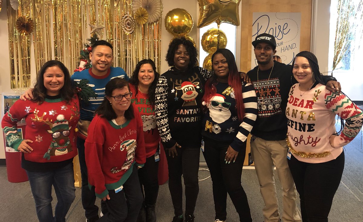 N_Vega_Guadian's tweet photo. @CerritosPride We made these ugly sweaters look good ๐ #TuggleNation #FieldsFam #FunAtATT https://t.co/ljubFHYbJs