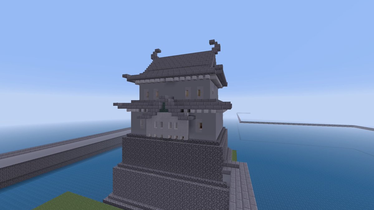 ホルびん 音楽 ミュージック در توییتر 江戸城 巽櫓です やっぱり白は品があって美しいです Minecraft マイクラ Minecraft建築コミュ