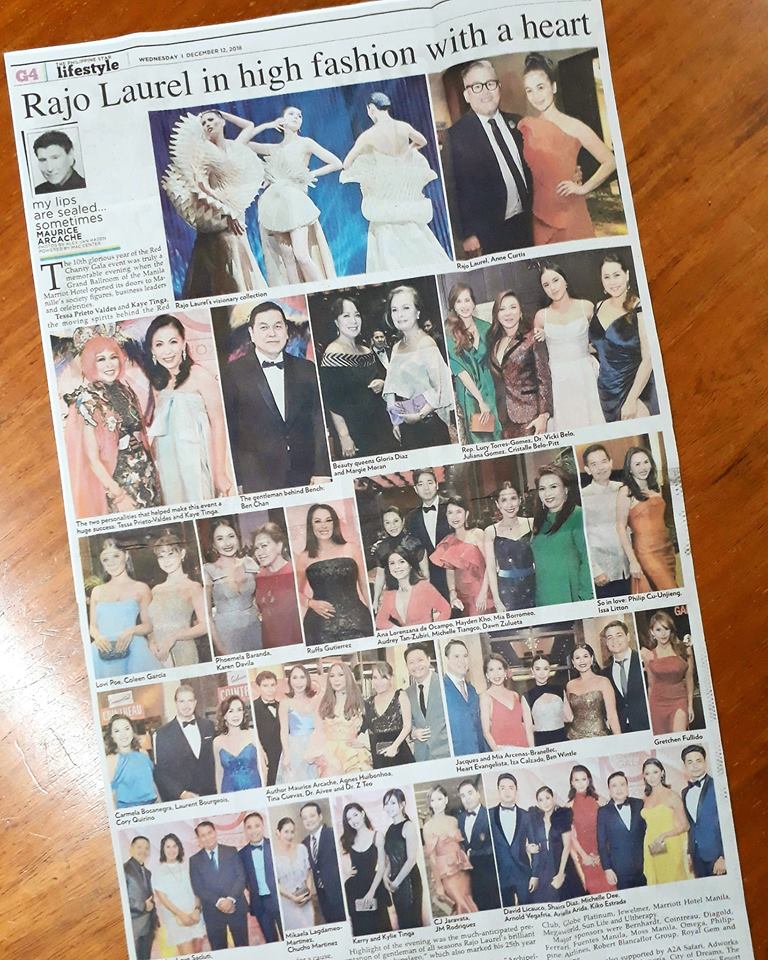 Take a look back at the biggest #RedCharityGala2018 and #RajoLaurel 's 25th anniversary collection in today's The Philippine Star.

Read the full story here: philstar.com/lifestyle/fash…

Thank you, Maurice Arcache for the full page feature! 

#RedCharityGalaX #RajoXXV #AnneCurtis