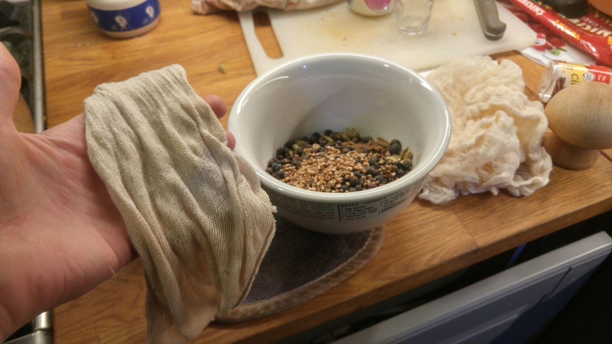 Yes! Thanks to  @Aunielisa we have a brewing bag. Or, you know, an old sock. (Mine is a brewing bag, really!) Much easier and more effective than cheesecloth.