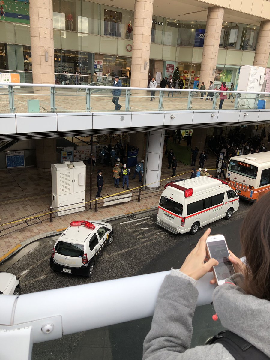 北千住駅マルイ前で通り魔事件が起きた現場画像