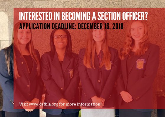 ca_fblanorth's tweet photo. You better hurry Northern Section FBLA! There are only 5 days left to submit your Northern Section Officer applications! https://t.co/lBDgTXwpvV
