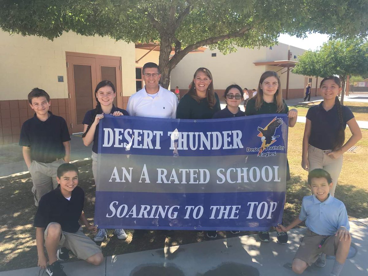 Desert Thunder Elementary is an A rated school in @FYIAvondale!  Our teachers and staff strive to provide our students a safe, positive learning environment that allows them to be thinkers, problem solvers, and communicators. #choosedistrict